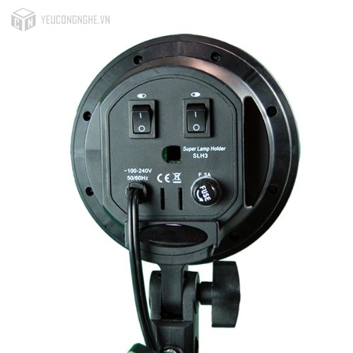 Đui đèn 4 bóng xoắn ốc E27 hỗ trợ quay chụp