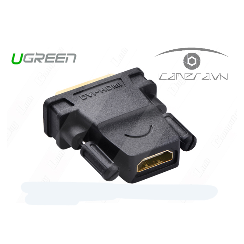 Đầu chuyển đổi DVI (24+1) sang HDMI (âm) Ugreen 20124 chính hãng