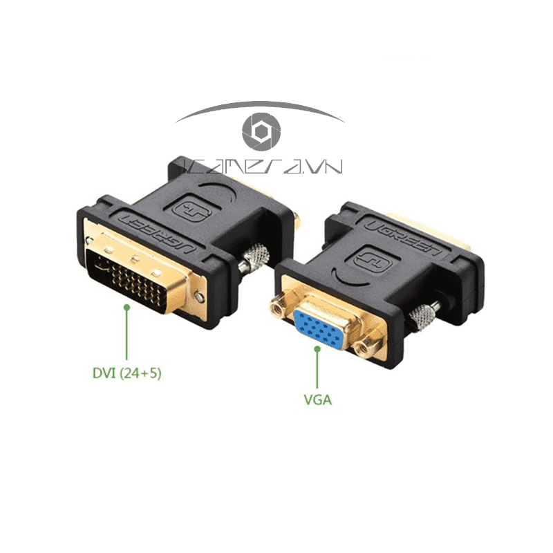 Đầu chuyển DVI (24+5) ra VGA chính hãng Ugreen 20122