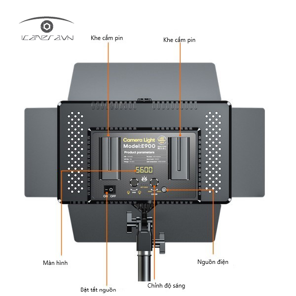 Đèn Led quay phim Camera Light E900