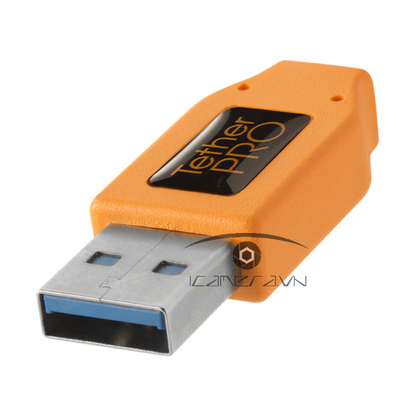 Dây Tether Tools - Cáp TetherPro USB 3.0 to USB C - Dài 4.6m- Màu Cam