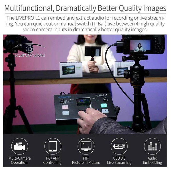 Bàn Trộn Livestream Trực Tiếp FeelWorld LIVEPRO L1