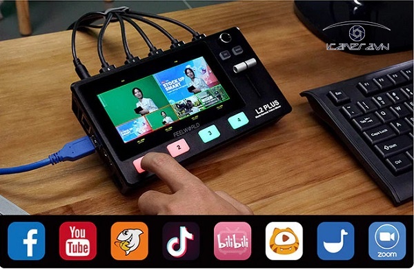 Bàn trộn Livestream FeelWorld LIVEPRO L2 Plus (Chính Hãng)