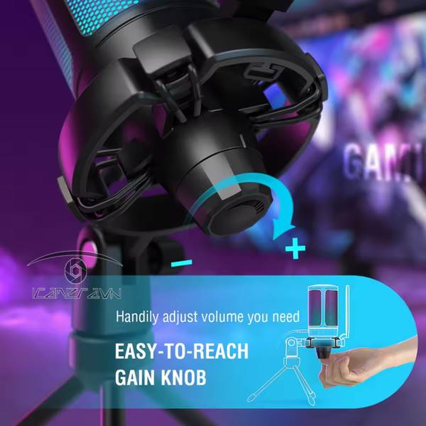 Fifine A6V USB Micro RGB Cho Gaming
