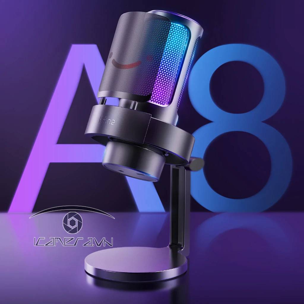 Fifine A8 - Micro thu âm tích hợp đèn RGB
