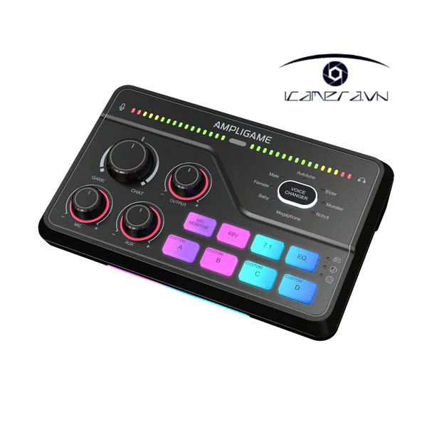 Bộ Trộn Âm Thanh Fifine AmpliGame SC8 Cho Livestream Gaming