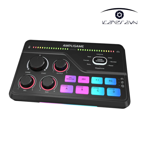 Bộ Trộn Âm Thanh Fifine AmpliGame SC8 Cho Livestream Gaming