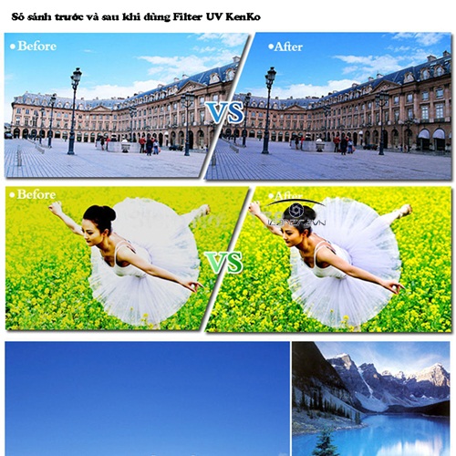 Filter UV Kenko 46mm kính bảo vệ lens lọc tia cực tím cho Canon, Nikon, Sony, Olympus, Panasonic