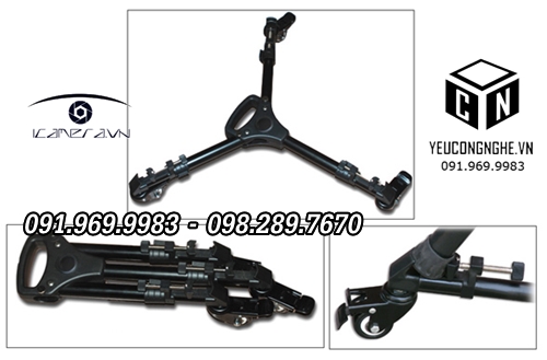 Dolly floor tripod bánh xe lăn hỗ trợ trượt sàn khi quay phim, video clip