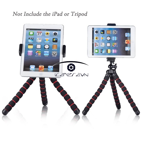 Gá kẹp iPad mini lên tripod Tablet Tripod Mount Adapter độ rộng 112-142mm