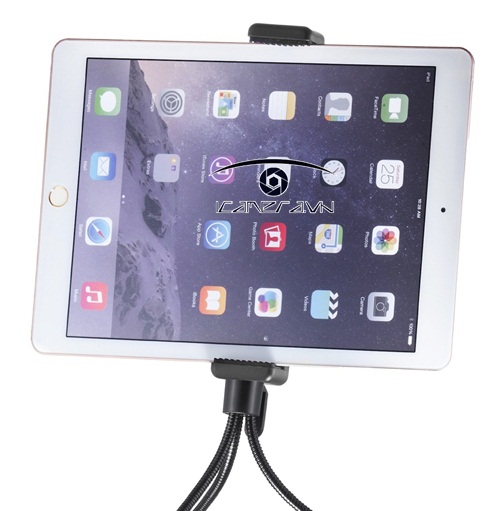 Gá kẹp Máy tính bảng, iPad trên tripod, monopod 160 - 188mm
