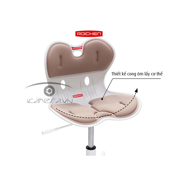 Ghế chỉnh dáng ngồi đúng WOW chân xoay Roichen