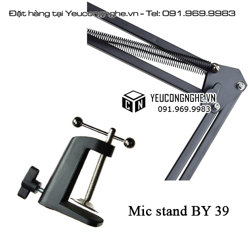 Giá đỡ micro studio thu âm chuyên nghiệp kẹp bàn BY-39