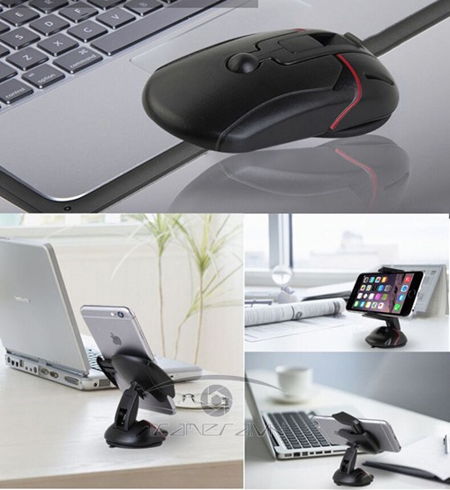 Giá đỡ điện thoại hình chuột máy tính cao cấp