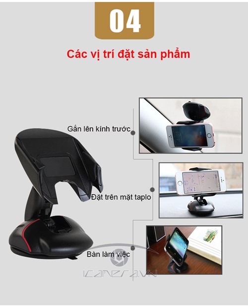 Giá đỡ điện thoại hình chuột máy tính cao cấp
