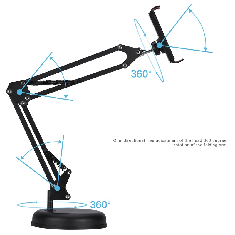 Giá đỡ để bàn cho điện thoại OS-19 khớp khuỷu gập xoay 360 độ giá rẻ