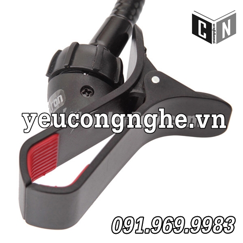 Giá đỡ điện thoại kẹp trên bàn, thành giường (thân sắt 70cm, chân phủ sơn)
