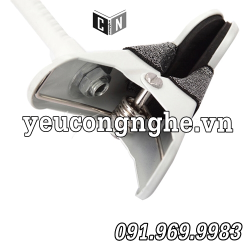 Giá đỡ điện thoại kẹp trên bàn, thành giường (thân sắt 70cm, chân phủ sơn)