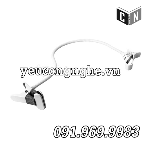 Giá đỡ điện thoại kẹp trên bàn, thành giường (thân sắt 70cm, chân phủ sơn)