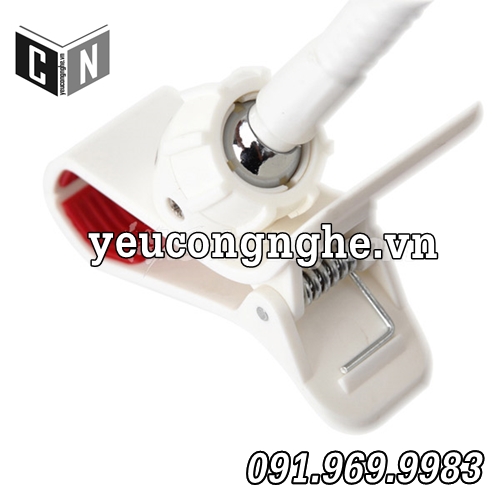 Giá đỡ điện thoại kẹp trên bàn, thành giường (thân sắt 70cm, chân phủ sơn)