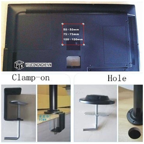Giá đỡ màn hình LCD trên bàn, khung gắn 4 monitor CY402