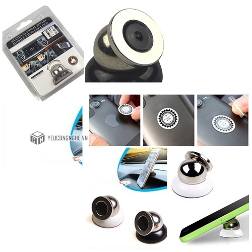 Giá đỡ xoay 360 độ dạng bi dính cho điện thoại trên ô tô giá rẻ nhất