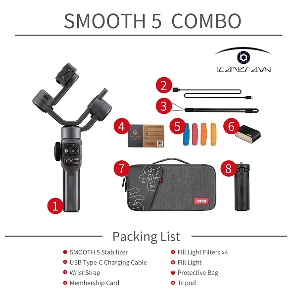 Gimbal Chống Rung Zhiyun Smooth 5