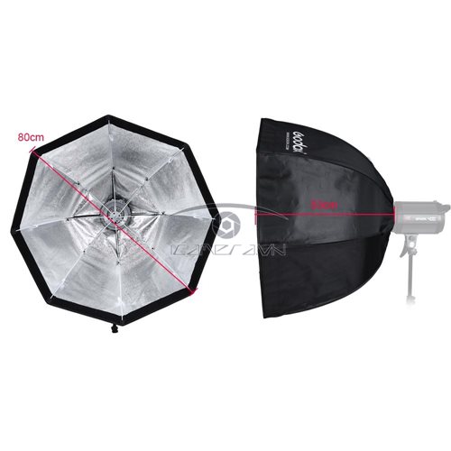 Softbox tổ ong bát giác 80cm Godox grip lưới