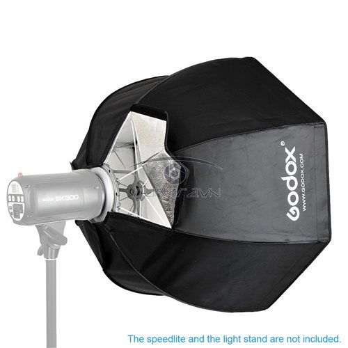 Softbox tổ ong bát giác 80cm Godox grip lưới