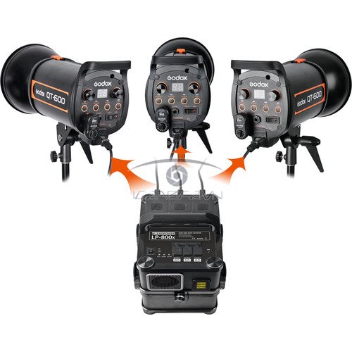 Nguồn điện Godox LP-800X bộ trợ điện di động cho đèn studio ngoài trời