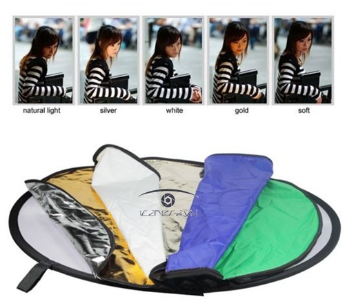Hắt sáng 7 trong 1 đường kính 110cm reflector giá rẻ set up quay chụp