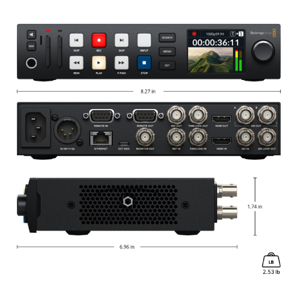 Blackmagic Design HyperDeck Studio HD Plus hàng chính hãng