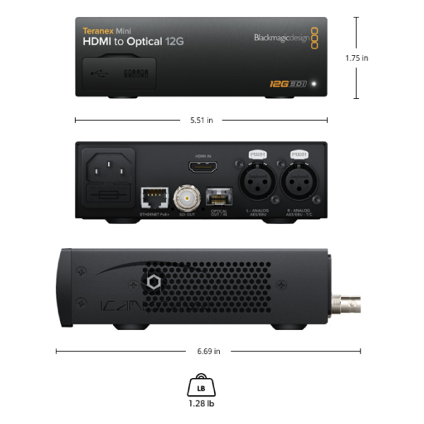 Blackmagic Teranex Mini HDMI to Optical 12G
