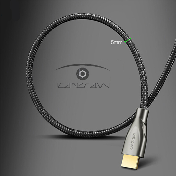 Cáp HDMI 2.0 4K Carbon Ugreen Mạ Vàng(60Hz) 50106/50107/50110