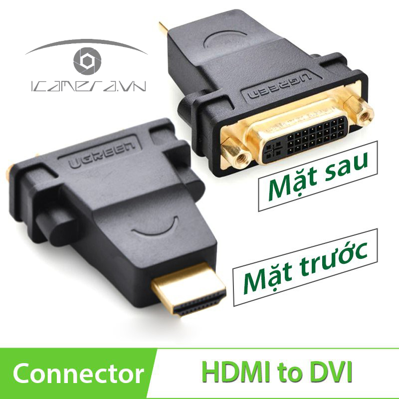 Đầu chuyển đổi HDMI sang DVI 24+5 (âm) Ugreen 20123