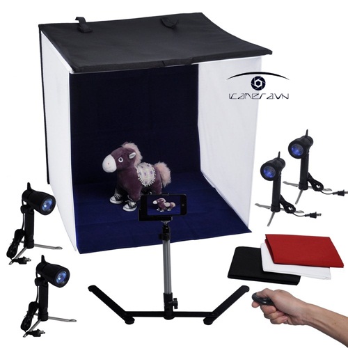 Hộp chụp sản phẩm 40x40x40 cm gấp gọn, xách tay tiện dụng
