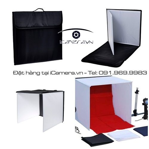 Hộp chụp sản phẩm 40x40x40 cm gấp gọn, xách tay tiện dụng