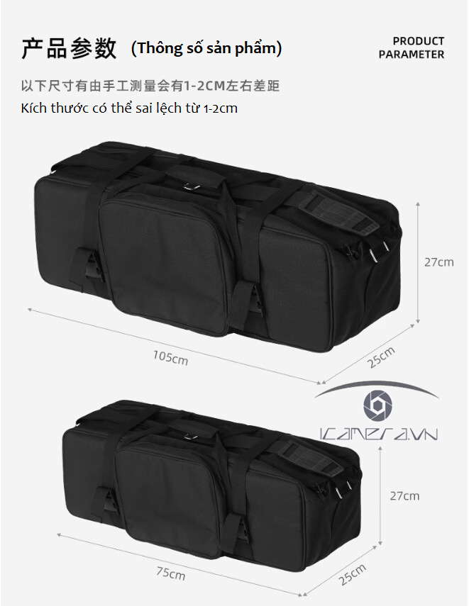Túi đựng đèn phụ kiện quay phim PB01/PB02