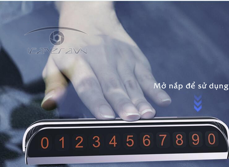 Thẻ số điện thoại đặt taplo xe hơi có nắp đóng mở Joyroom JR-ZS173