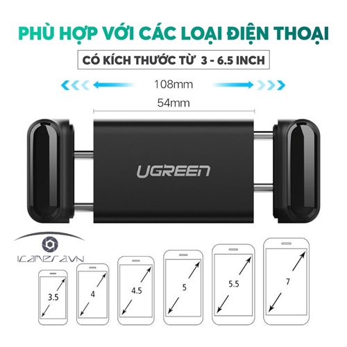 Kẹp điện thoại cài khe gió điều hòa xe hơi UGREEN LP120