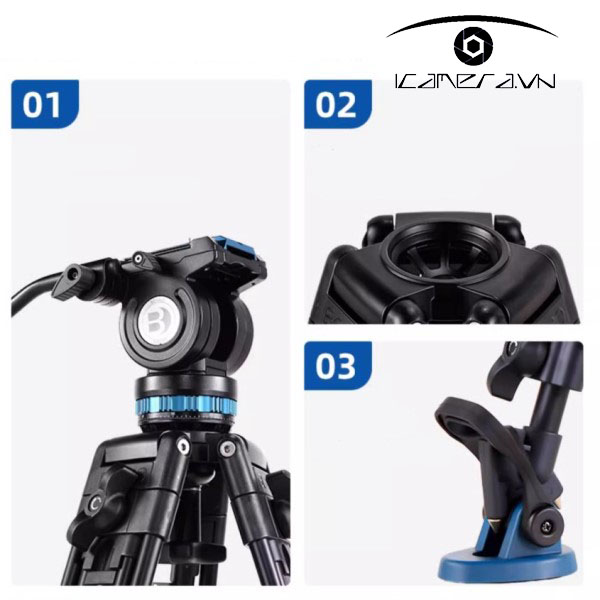 Chân máy quay Benro KH25PC CN