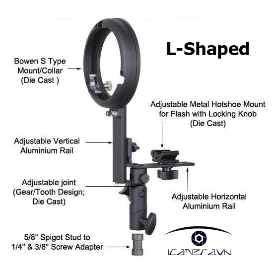 Khớp nối đèn flash softbox chữ L phụ kiện thiết bị quay chụp