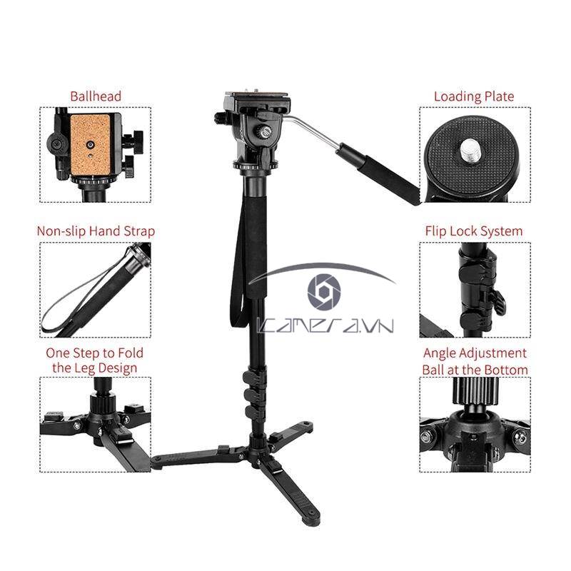 Chân máy monopod Kingjoy MP1008F +VT1510