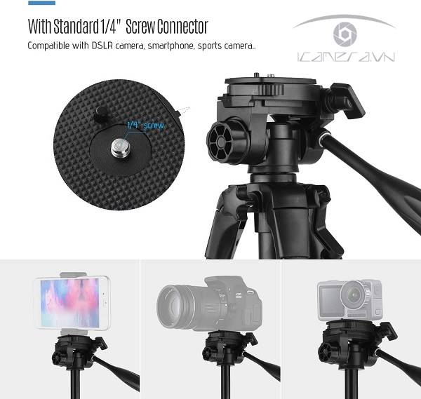 Chân máy ảnh Tripod Kingjoy VT-840