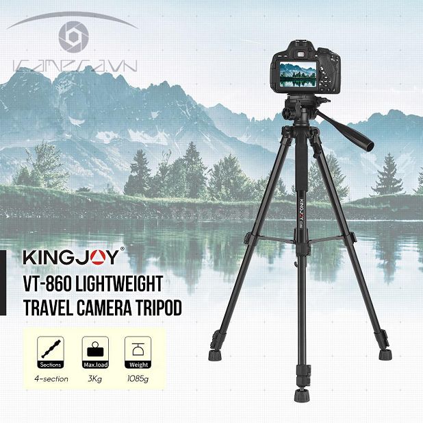 Chân máy ảnh Tripod Kingjoy VT-860