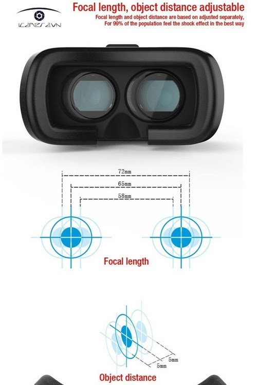 Kính thực tế ảo VR Box Virtual Reality Glasses giá rẻ