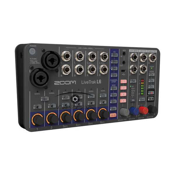 Bàn trộn âm thanh Zoom LiveTrak L-6 