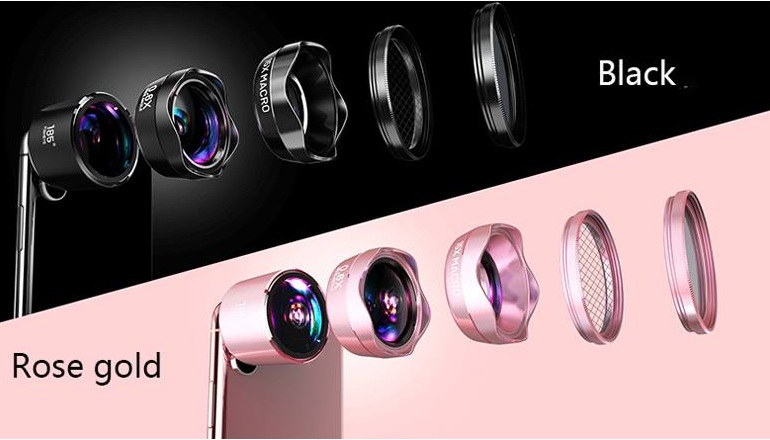 Ống kính 5 trong 1 LIEQI tạo hiệu ứng chụp ảnh cho smartphone LQ Pro-185