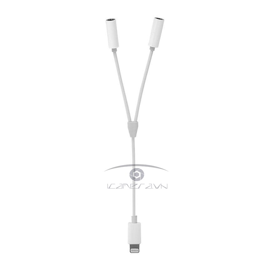 Cáp chuyển Lightning của iphone ipad ra 2 cổng 3.5mm audio adapter MH027