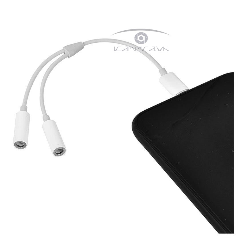 Cáp chuyển Lightning của iphone ipad ra 2 cổng 3.5mm audio adapter MH027